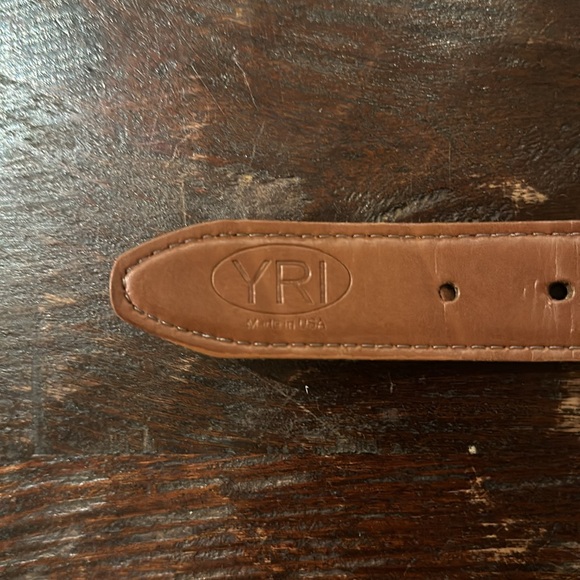 Belt. Hand stitched. Idle Hour. 1912. GA. Made by YRI. American Made! 40”. - Picture 4 of 6